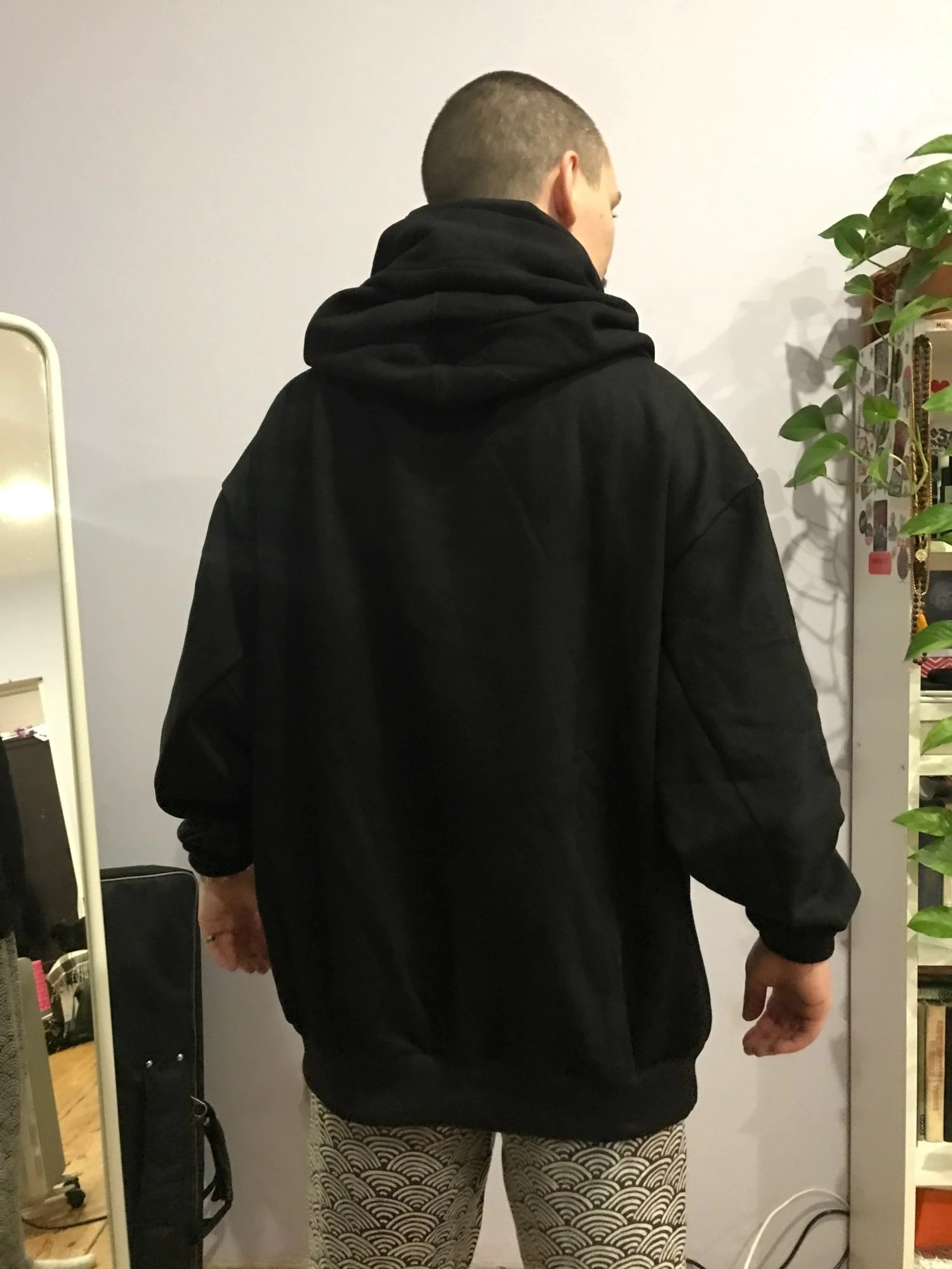 Autumn Winter Men's High Collar Hoodie Comfortable Loose Fit Fleece Sweatshirt Hiphop Streetwear Oversize Hooded Jogger Set