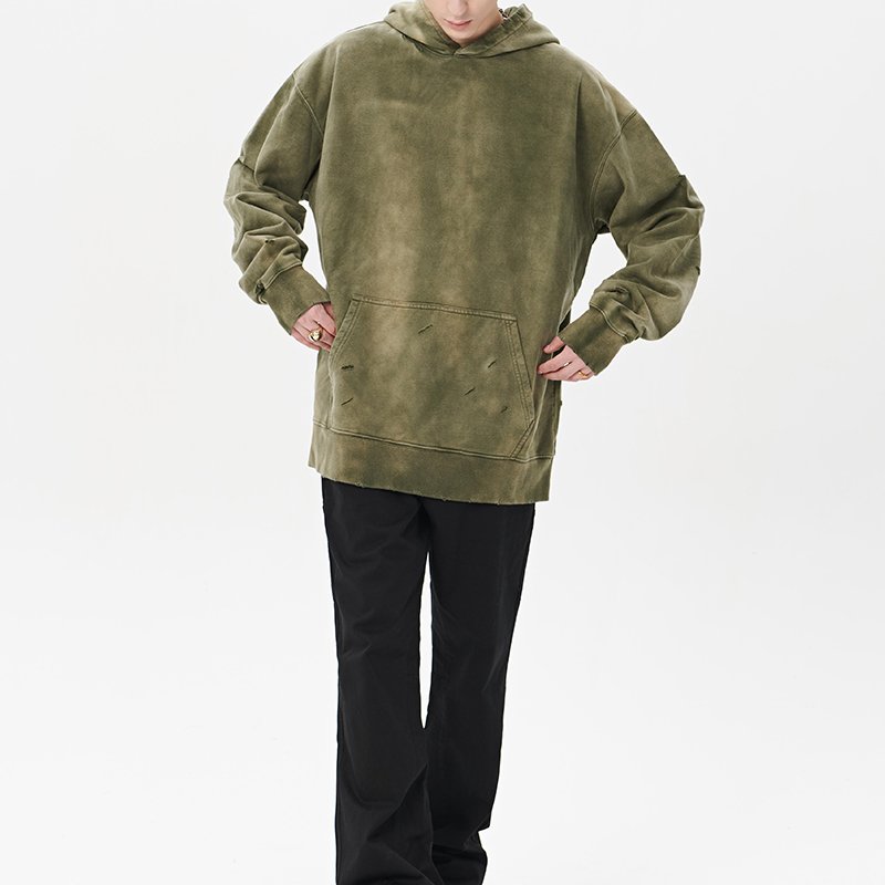 Blank Streetwear Heavyweight Men'S Hoodie Sweatshirt Custom Vintage Logo Oversized Men Hoodies