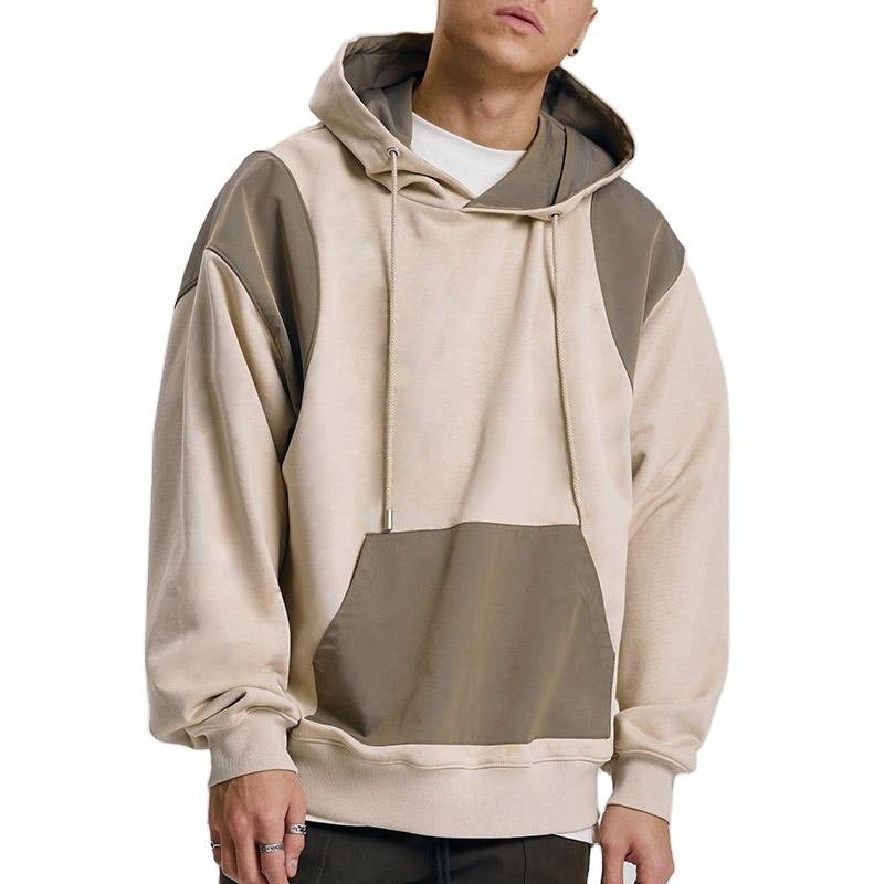 OEVE Custom Winter Hoodies 2 Piece Set Women's Long Gym Jogging Hoodies Colorblock Men's Hoodies and Sweatshirts