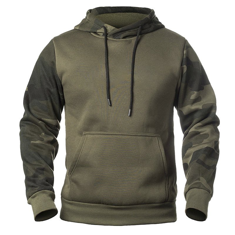 Fall/Winter 2024 Street Wear Workout Hoody Jacquard Camouflage Matching Casual Drawstring 24oz Custom Multi Color Hoodie Man