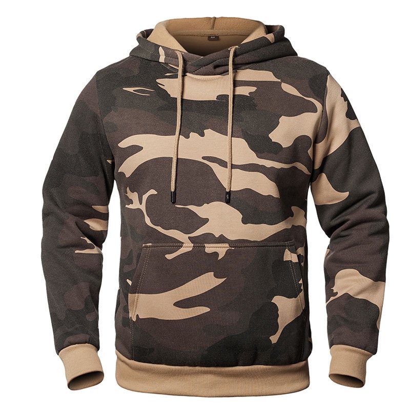 Fall/Winter 2024 Street Wear Workout Hoody Jacquard Camouflage Matching Casual Drawstring 24oz Custom Multi Color Hoodie Man