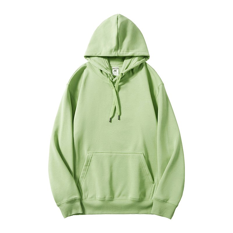 Wholesale Men's Oversized Black Hoodie Plain Cropped Gym Sports Fleece Pullover Cashmere Streetwear for Winter