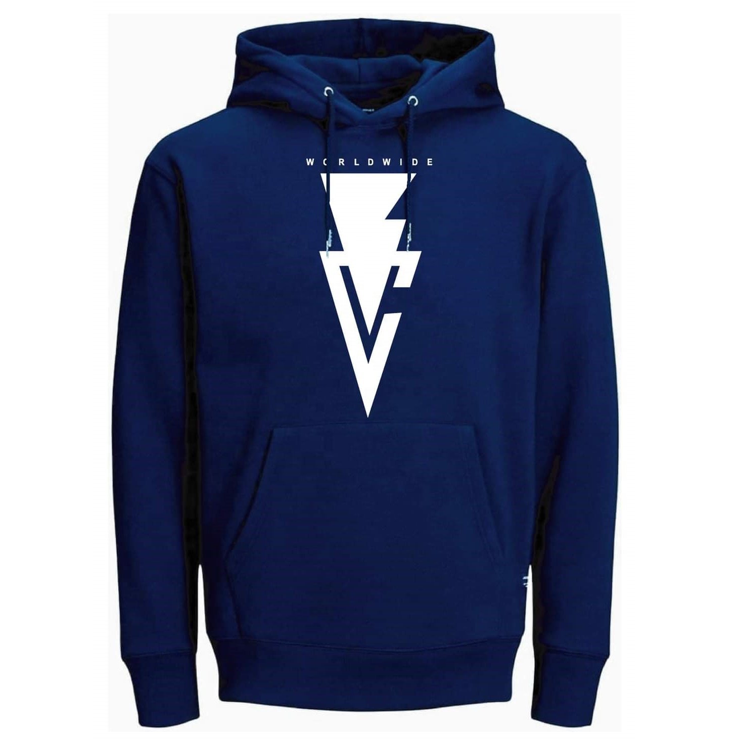 Custom Logo Plain 350gsm Heavy Weight Black Hoodie Thick Fleece Oversized Men's Hoodies