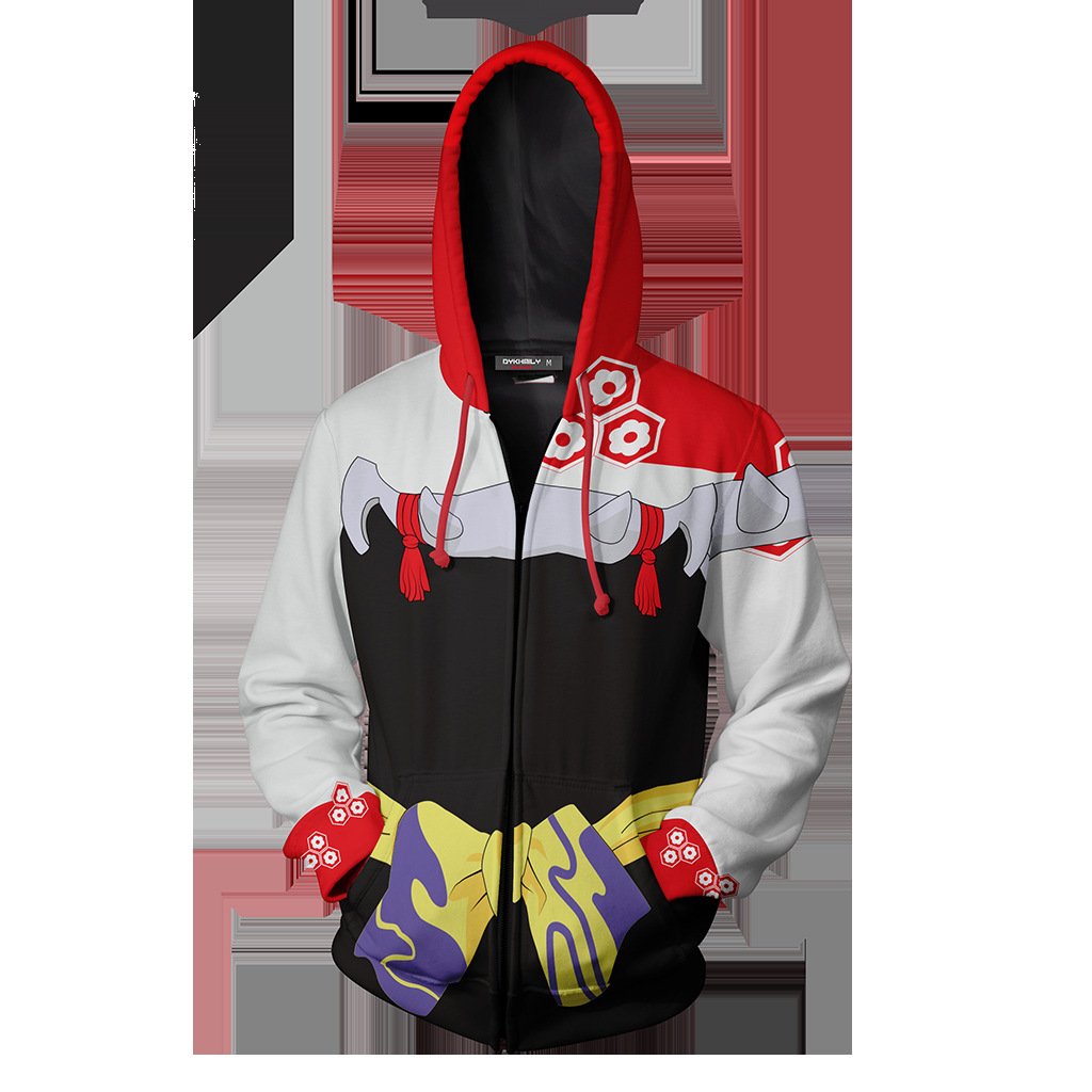 Hot Sell New Tv Series 3d Print Zip Up Hooded Sweater Coat Shirt Cosplay Anime Custom Mens Sweatshirt Pullover