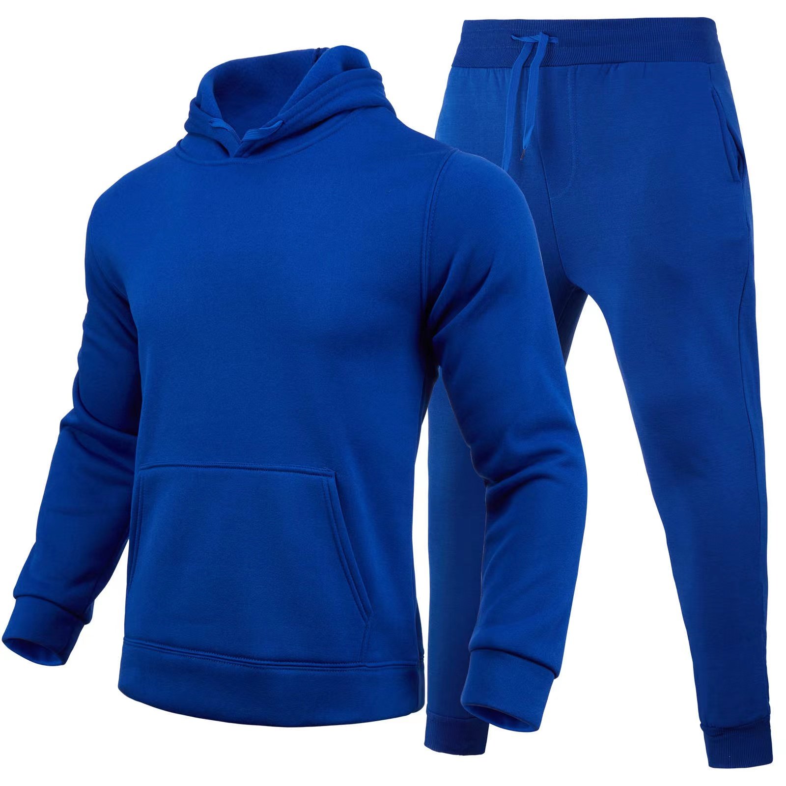 Professional Manufacture Sublimation Blanks Puff Printing Hoodie Set 100%Cotton Custom Design Sweatpants And Hoodie