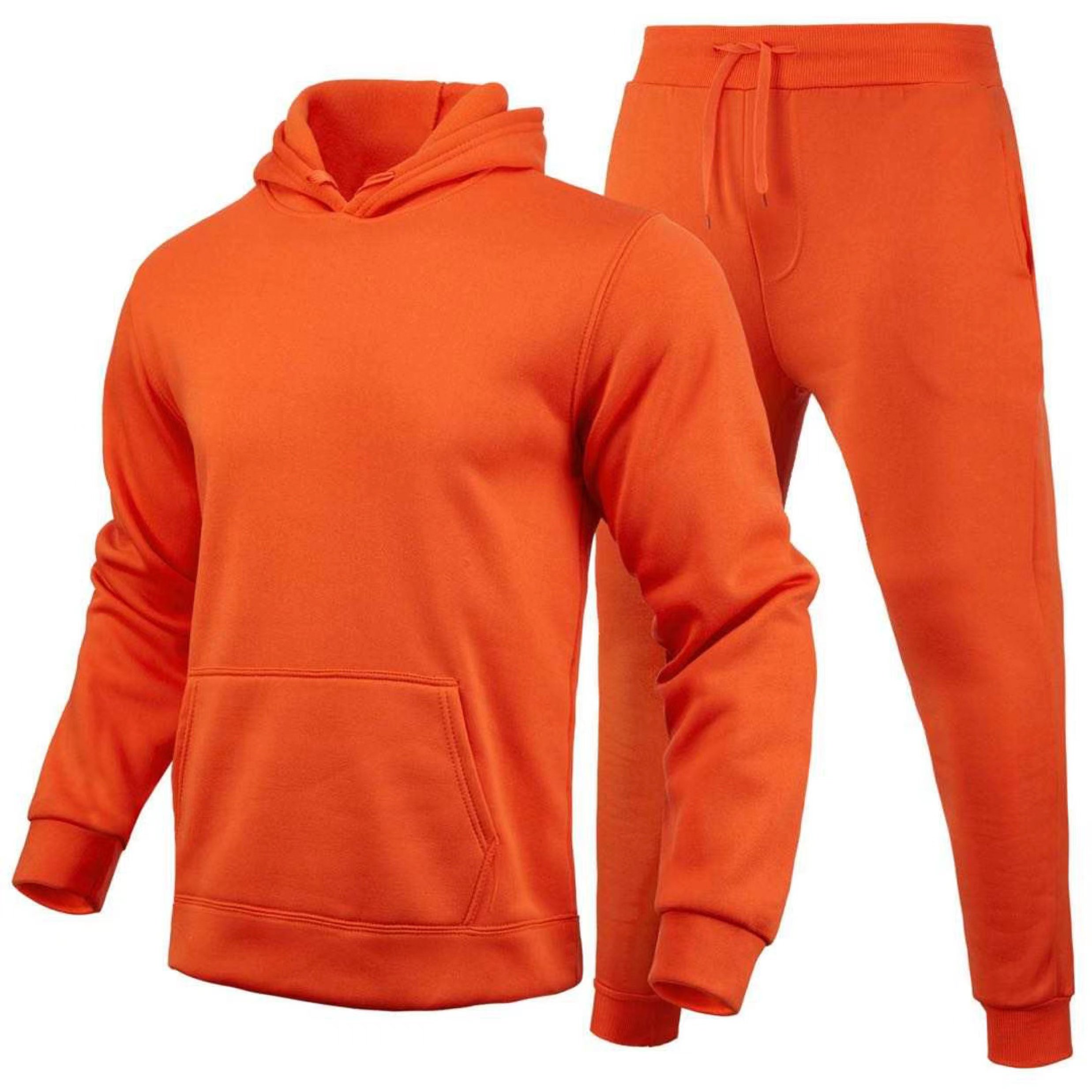 Professional Manufacture Sublimation Blanks Puff Printing Hoodie Set 100%Cotton Custom Design Sweatpants And Hoodie