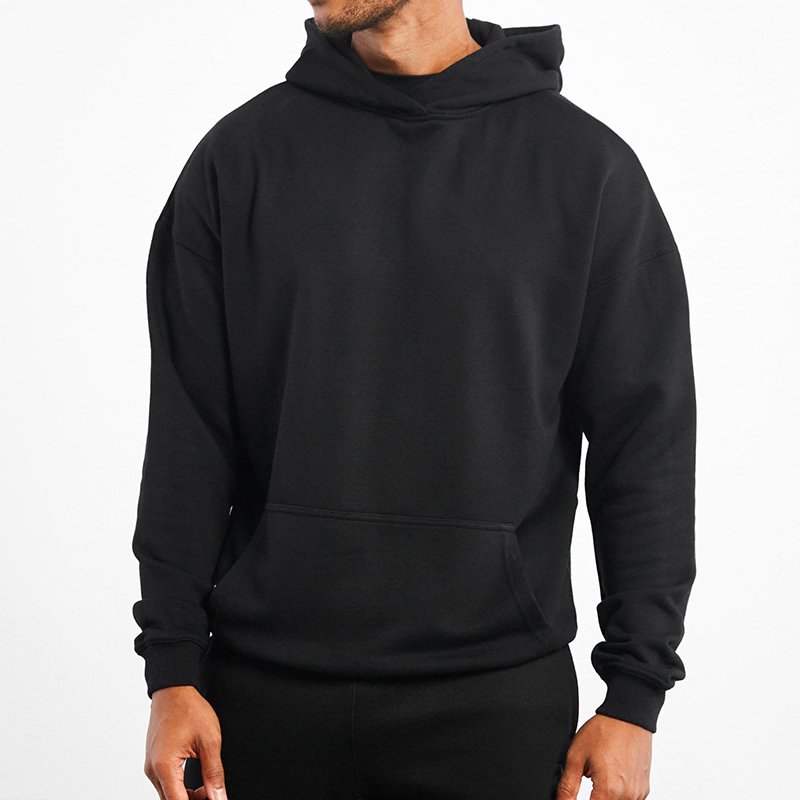500 Gsm Hoodie Puff Printing Heavyweight Boxy Men's Double Layer Oversized 400gsm Luxury Pullover Cotton Cropped Custom Hoodies