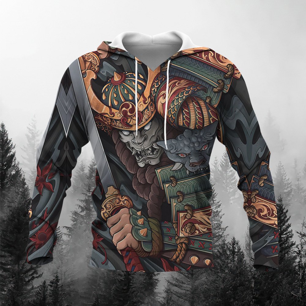 Wholesale Oversized 3D Printed Hoodie for Men Custom Logo Polyester High Quality Pullover with Anime Pattern Hood Plus Size