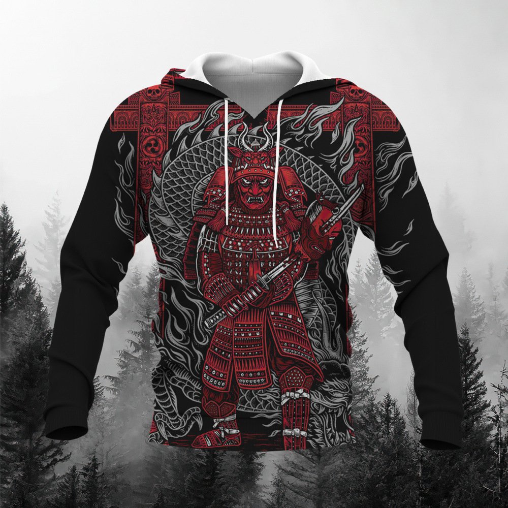 Wholesale Oversized 3D Printed Hoodie for Men Custom Logo Polyester High Quality Pullover with Anime Pattern Hood Plus Size