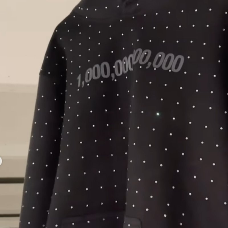 New Full Rhinestone Design Plus Pullover Hoodie Customized Heavyweight Drop Shoulder Distressed Men's Hoodie