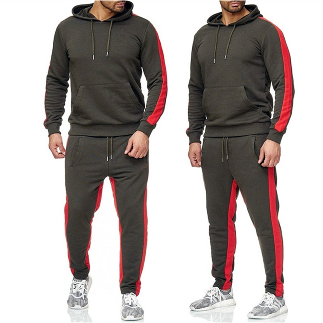 High Quality Men's Casual Jogging Sports Tracksuit Custom Logo Wholesale Plus Size OEM Supply