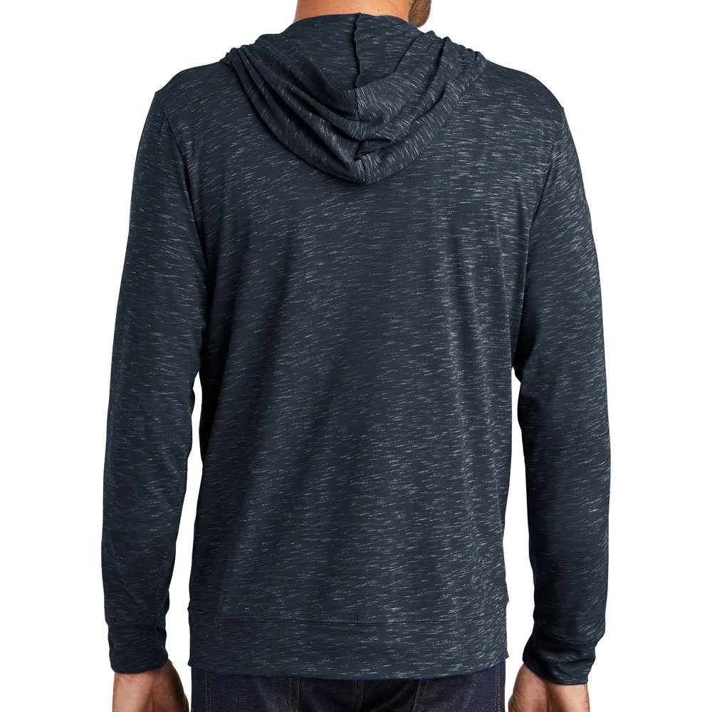 Breathable Mens Full Zip Hooded Sweatshirt Black Custom Logo Hoodie