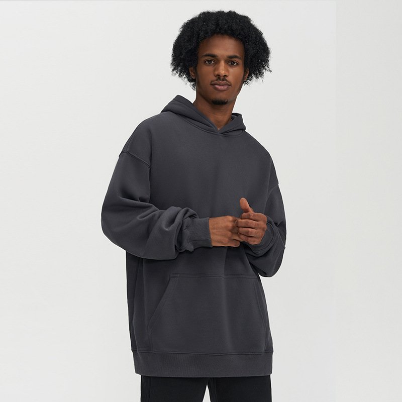 Unisex High quality Powerblend 390G Fleece Pullover Hoodie custom private Logo Adult Fashion Trendy Fleece Hooded Sweatshirt