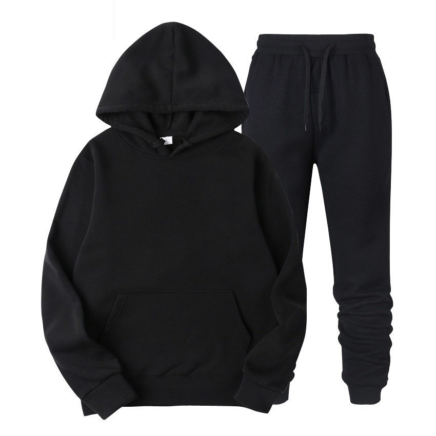 Wholesale fleece with custom embroidery mens long neck jogging men tracksuit sweatshirts men's hoodies