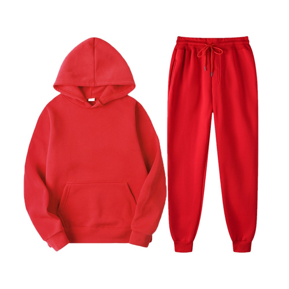 Wholesale fleece with custom embroidery mens long neck jogging men tracksuit sweatshirts men's hoodies