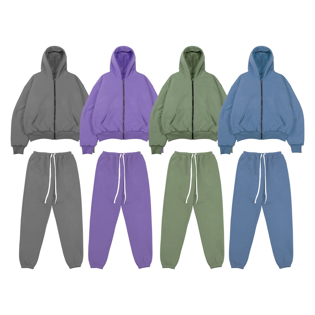 Custom Hoodie Unisex 2 Pieces Set Sweatshirt Sweatpants Fleece Cotton Men's Hoodies & Sweatshirts Hoodie Tracksuit Set