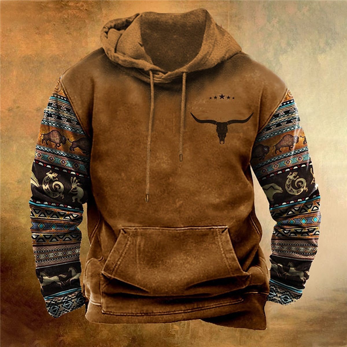 Custom Design Men's Puffer Hoodie Breathable Cotton Sublimation Streetwear Latest Pullover Fleece Hoodie