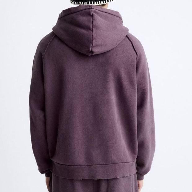 High Quality Custom Logo Cotton hooded pullover sweatshirt hoodie boxy heavy fleece oversized streetwear men's hoodies H-145