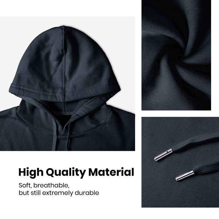 High Quality Heavyweight Pullover 100% Cotton Custom Wholesale Unisex Blank Heavy Pullover Oversized Men's Hoodies