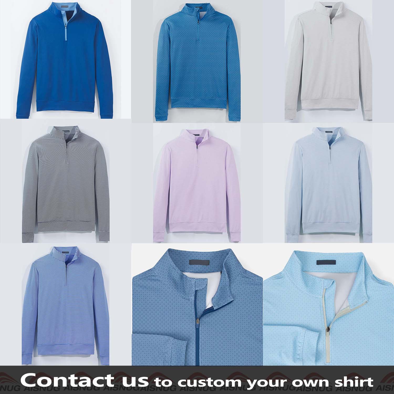 All Over Print Quarter Zip Pullover Golf Quick Dry 14 Zip Hoodie Pullover Mock Neck Golf Hoody Pullover For Men