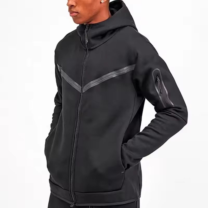 KALEO Custom logo High quality Tech Fleece Full Zip Tracksuit Hoodie Jogger Streetwear Men's hoodies sweatshirts