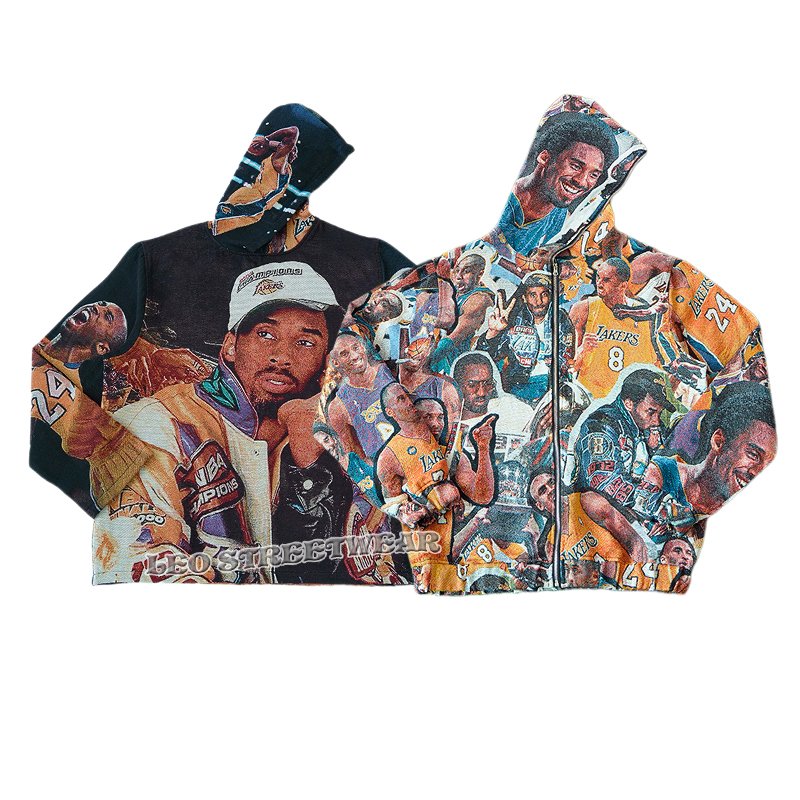Men's Tapestry Hoodie Manufacturers Basketball Woven Blanket Tapestries Thick Fabric Heavy Hoodies and Sweatshirts