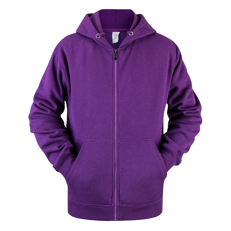 Custom Plain Heavyweight Jacket Hoodies Unisex Full Zip Hooded Sweatshirts 100% Cotton Men Knitted Printed Hoodie Breathable