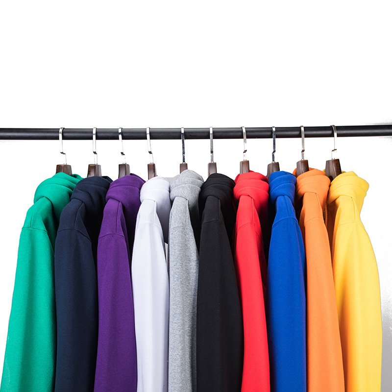 Custom Plain Heavyweight Jacket Hoodies Unisex Full Zip Hooded Sweatshirts 100% Cotton Men Knitted Printed Hoodie Breathable