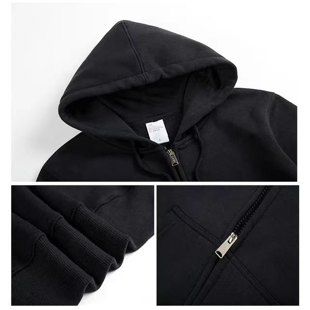 ODM/OEM wholesale plus size men's hoodies full zip up custom print logo hoodie for men and women
