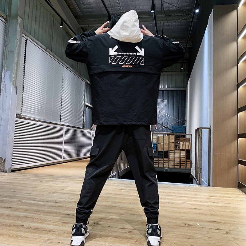 Men's New Style 2-Piece Sports Track Suit High Quality Print XS Sweatpants Men's Sportswear with Customizable Logo