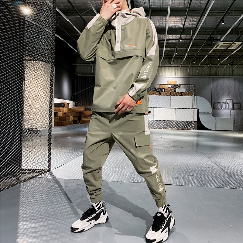 Men's New Style 2-Piece Sports Track Suit High Quality Print XS Sweatpants Men's Sportswear with Customizable Logo