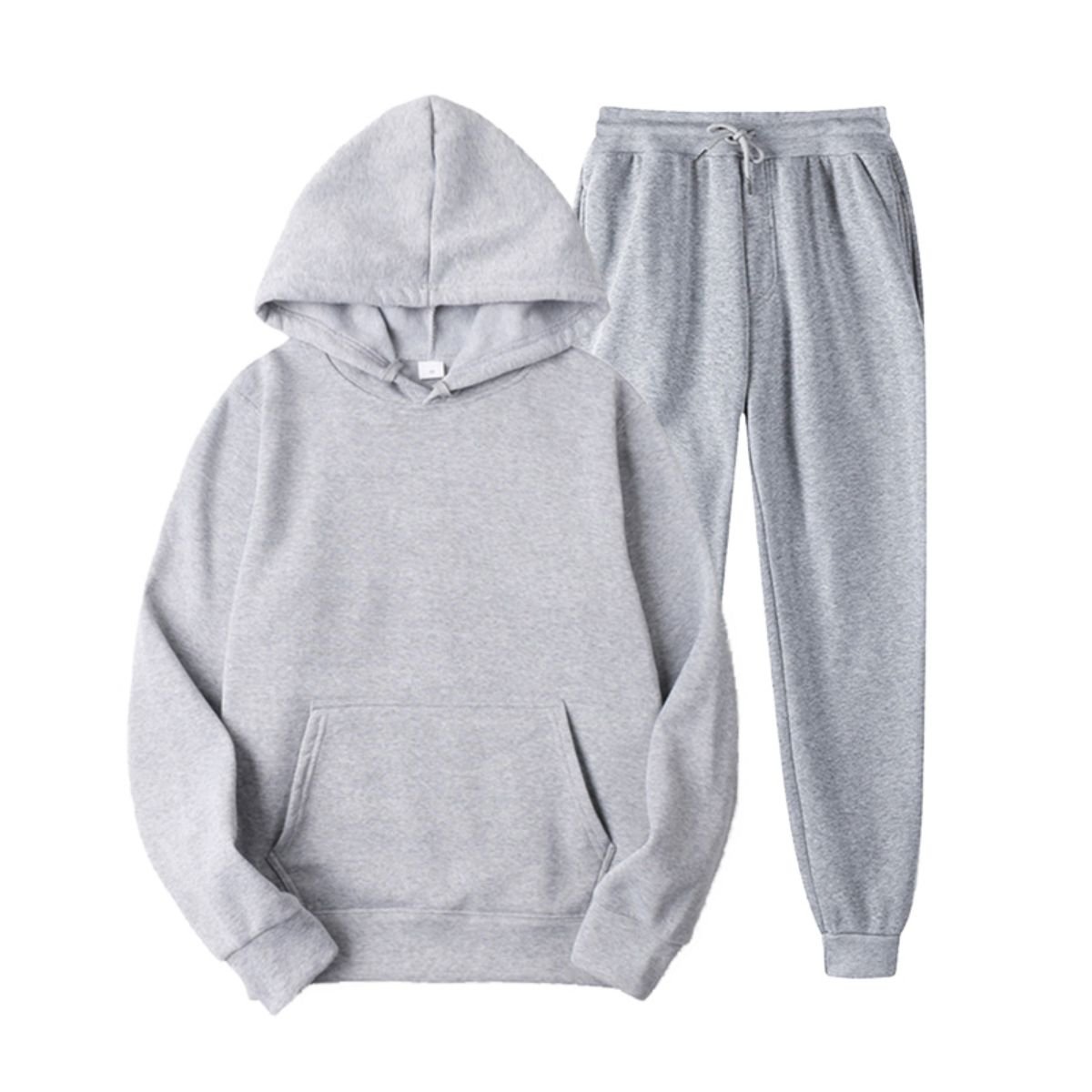 High Quality 100% Polyester men's clothing Blank Unisex Hoodies Custom Hoodie Set suit for men