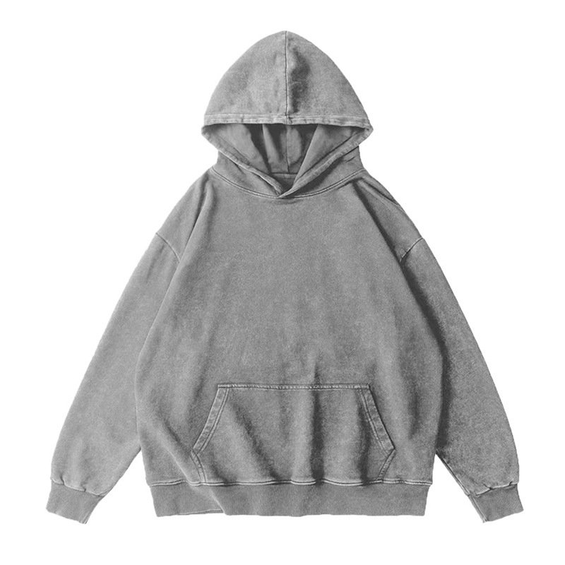 Acid Wash Oversized Hoodie Vintage Men Heavyweight French Terry Hoodie custom men's hoodies & sweatshirts