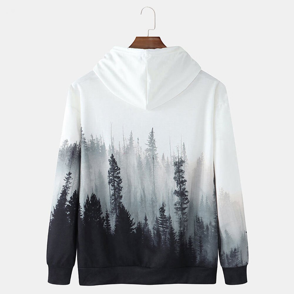 Hoodies for Men Comfort Casual Pullover Sports Outwear Sweater Autumn Winter 3D Print Hoody Sweatshirt