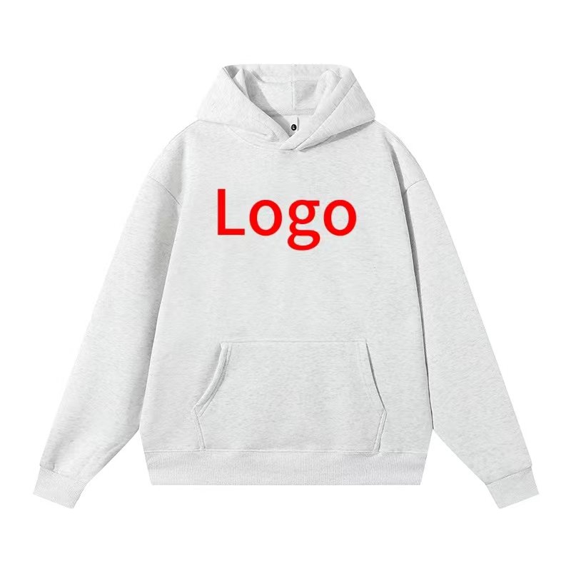 Unisex Heavyweight Oversized Hoodies Custom Logo Blank Fleece French Terry Lined Knitted Solid Drop Shoulder No String Men Women