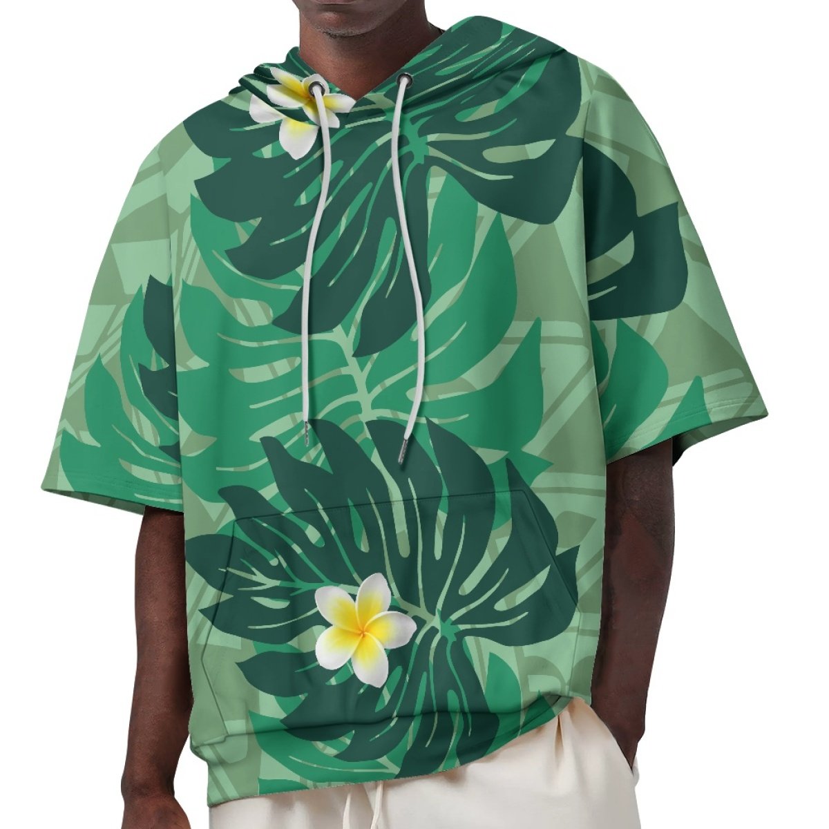 Men's Hoodies Custom Polynesian Style Fashionable And Versatile Polyester Men's Short-Sleeved Sweatshirt Print On Demand
