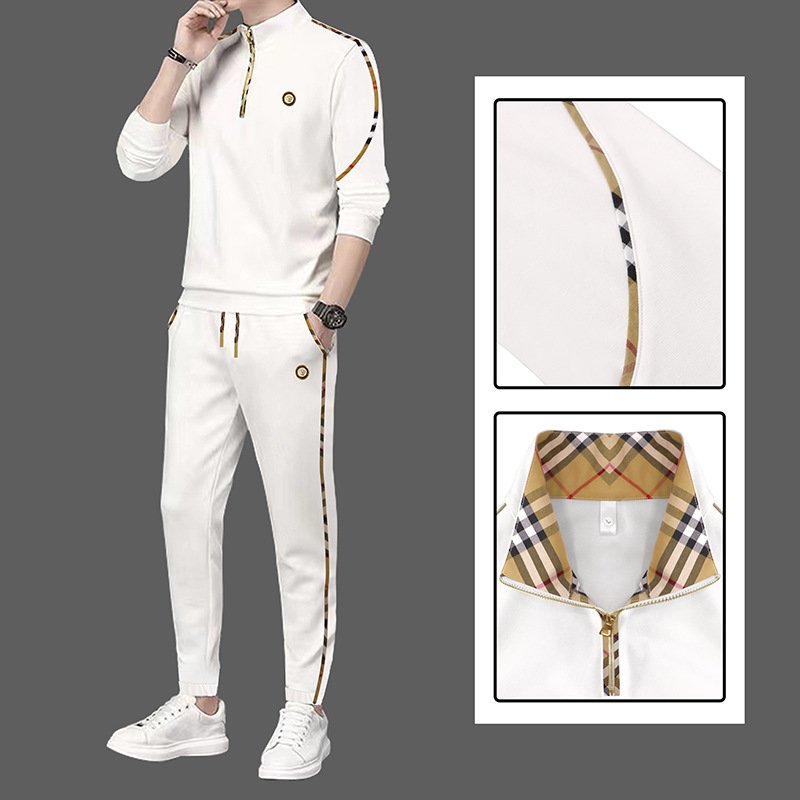 2 piece sweatsuit set men's clothing suits for men's hoodies & sweatshirts set