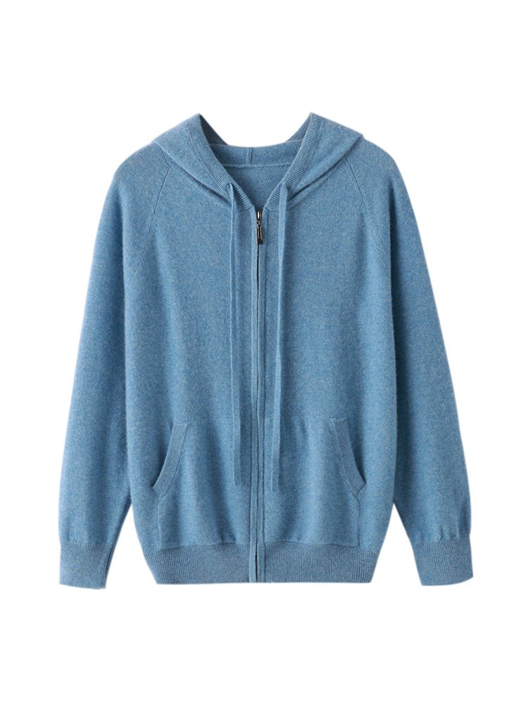 cashmere hoodie men grey marine wool men's cashmere hooded