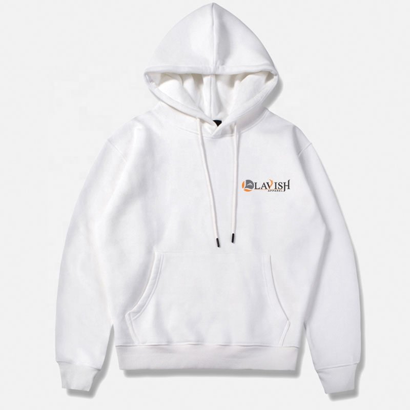 Custom Made Wholesale Men's Plain Fleece Knitted Blank Pullover Oversized Hoodies Men