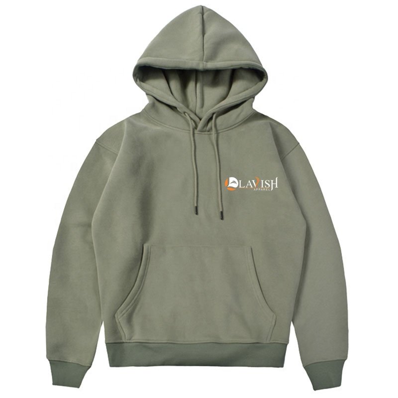 Custom Made Wholesale Men's Plain Fleece Knitted Blank Pullover Oversized Hoodies Men