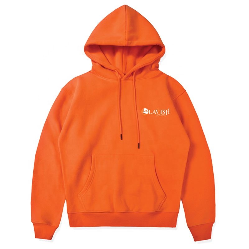 Custom Made Wholesale Men's Plain Fleece Knitted Blank Pullover Oversized Hoodies Men