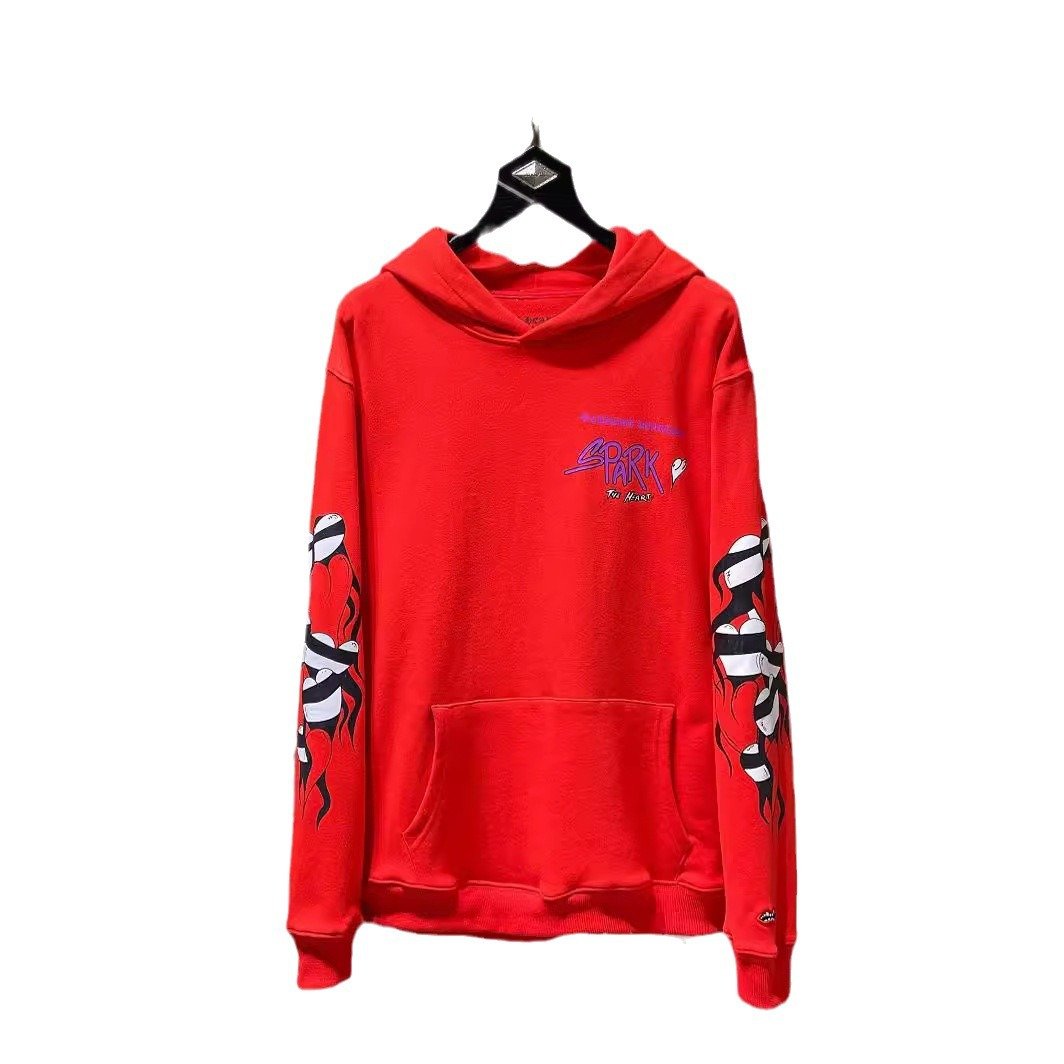 New Hearts Chrome hoodie Print Hip Hop Graffiti 100% Cotton packaging Men's & Women's hooded sweatshirt