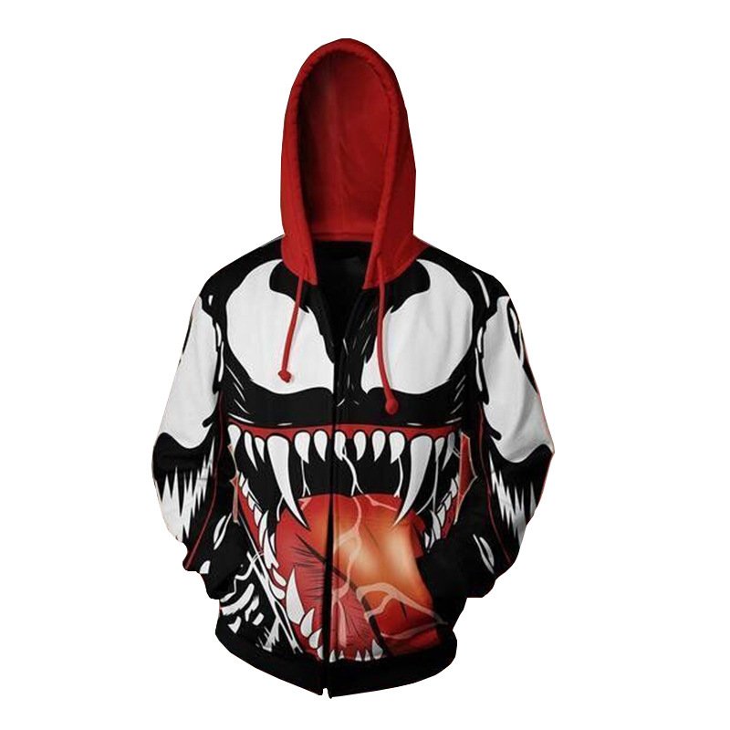 Pullover Anime Zip Mens Hoodies Tops Coat Jacket Unisex Sweatshirt Streetwear Super Hoodie