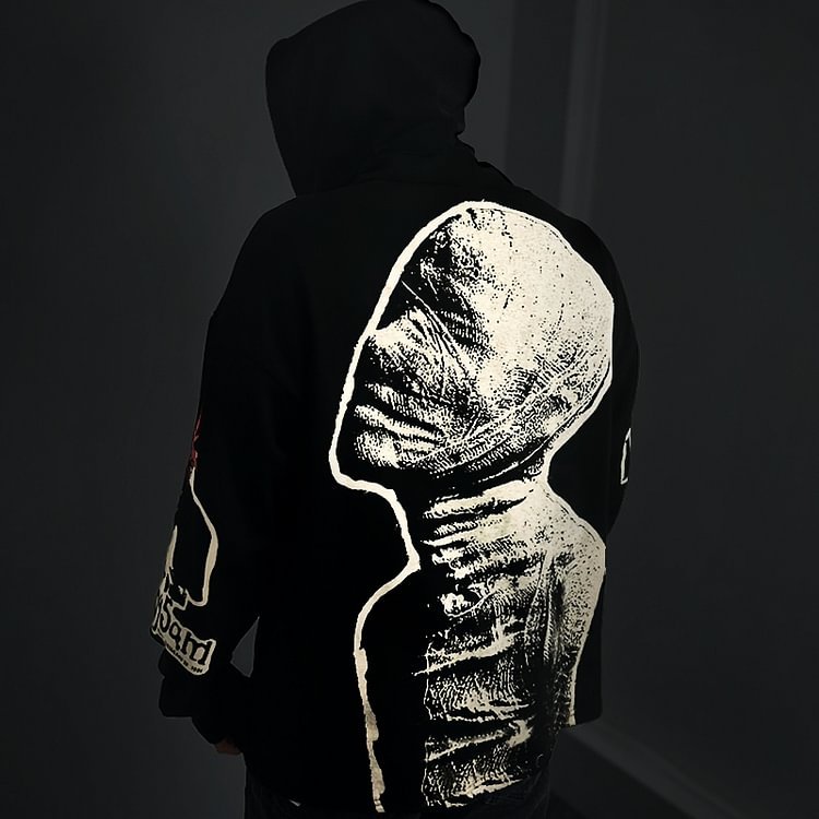 Acid Wash Men's Vintage Streetwear Cropped Hoodie Men Oversized Custom Logo Hoodie Puff Print Screen Print Pullover Hoodie