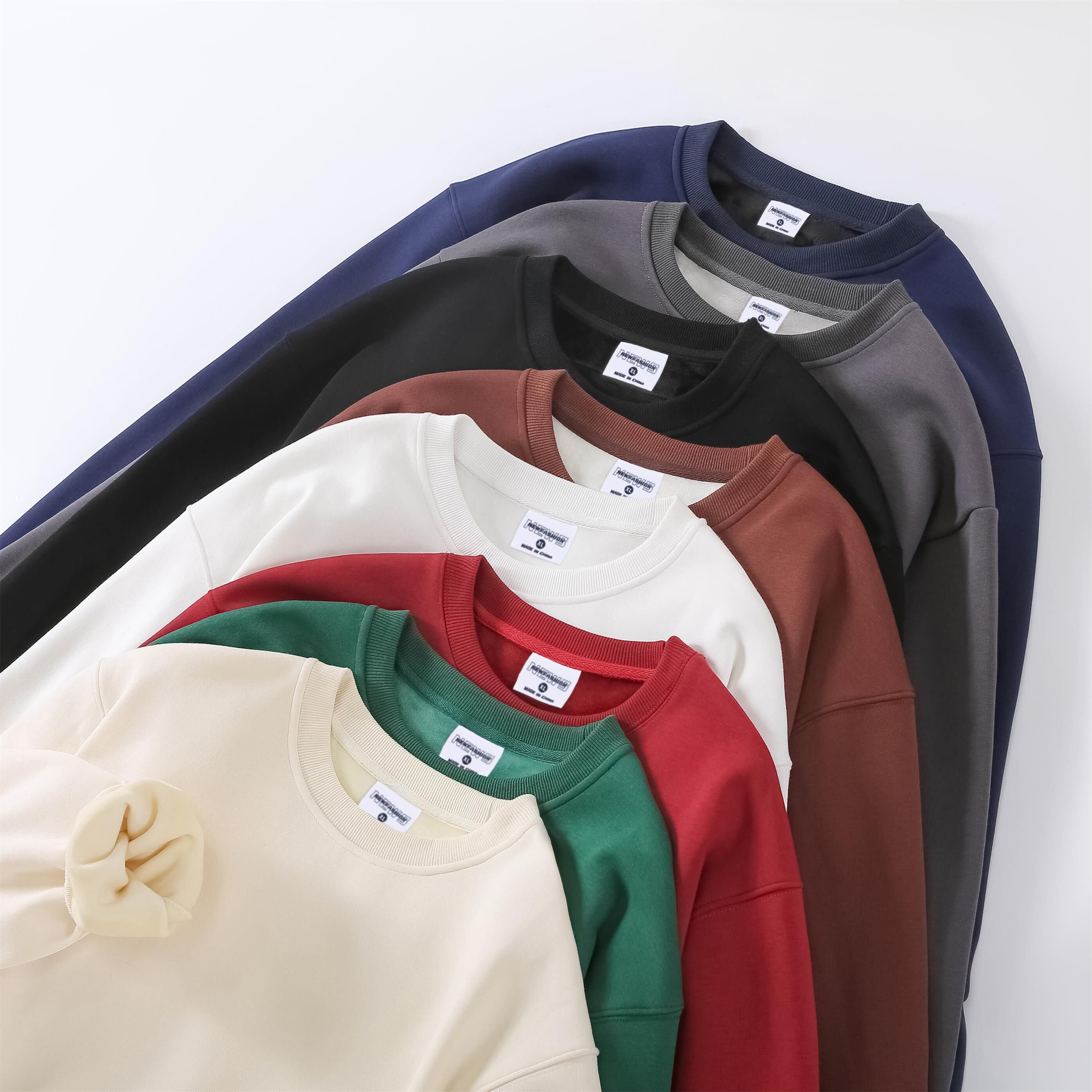 High Quality 100% Cotton Men Sweatshirts Printing Embroidery Custom Crewneck Sweatshirt