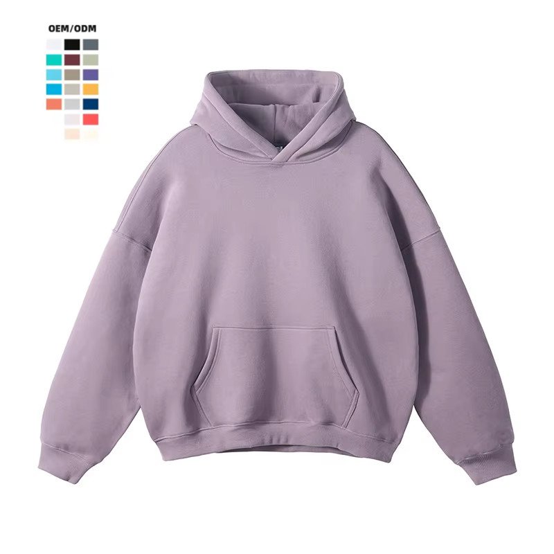 Thick Heavy Blank Hoodie Drop Shoulder Men Sweatshirt 380 360 320 Gsm Custom Logo French Terry Heavyweight Oversized Hoodie