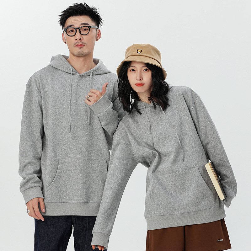 350gsm Wholesale Quality Heavyweight Cotton Men's Hoody Oversized Custom Print Luxury Puff Pullover Label Custom Fleece Hoodies