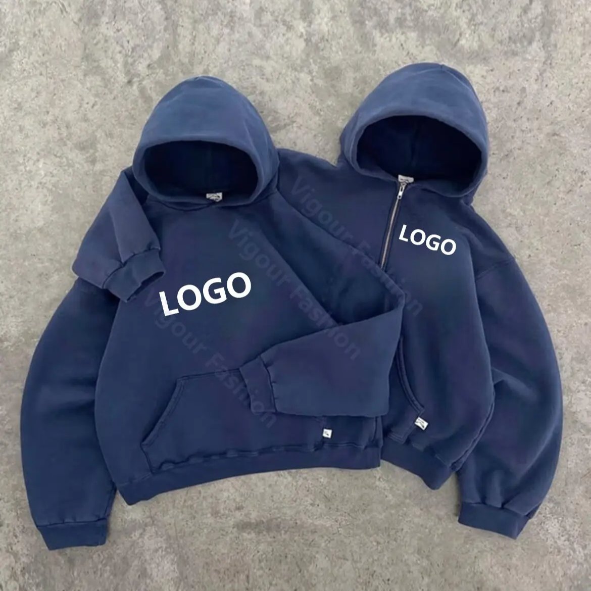 high quality graphic essentials unisex hoodie oversized cotton heavyweight streetwear pullover custom puff print men hoodies