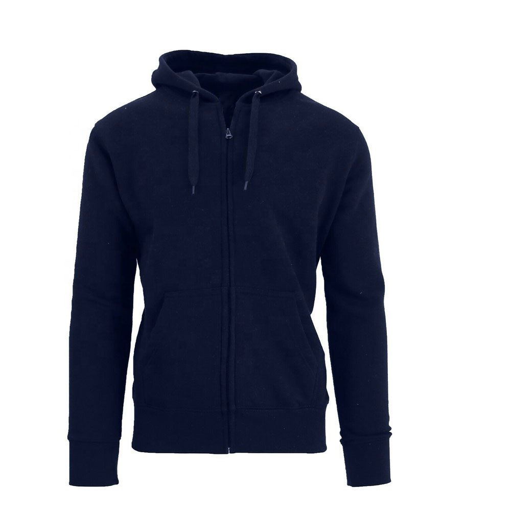 Custom men's High Quality Soft Polyester zipper hoodie Plush Fleece Hooded jacket oversized Hoodie for men