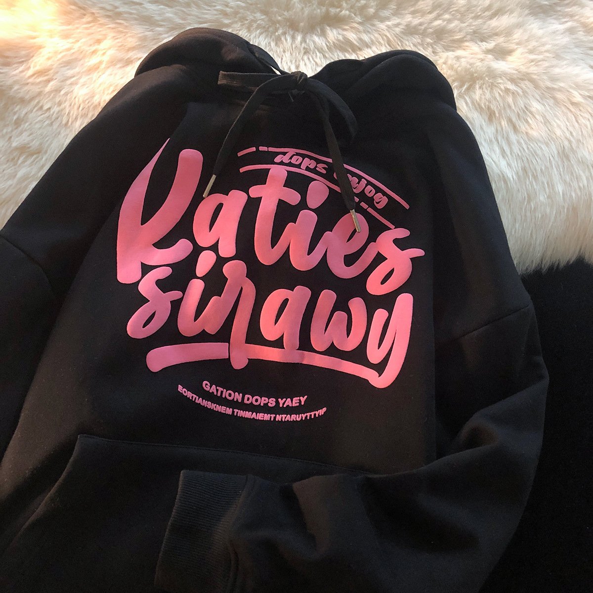 Customized puff print graphic embossed hoody solid colors unisex streetwear plus size men's hoodies and sweatshirts